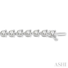 ASHI Diamond Tennis Bracelet 70728PPFHWG