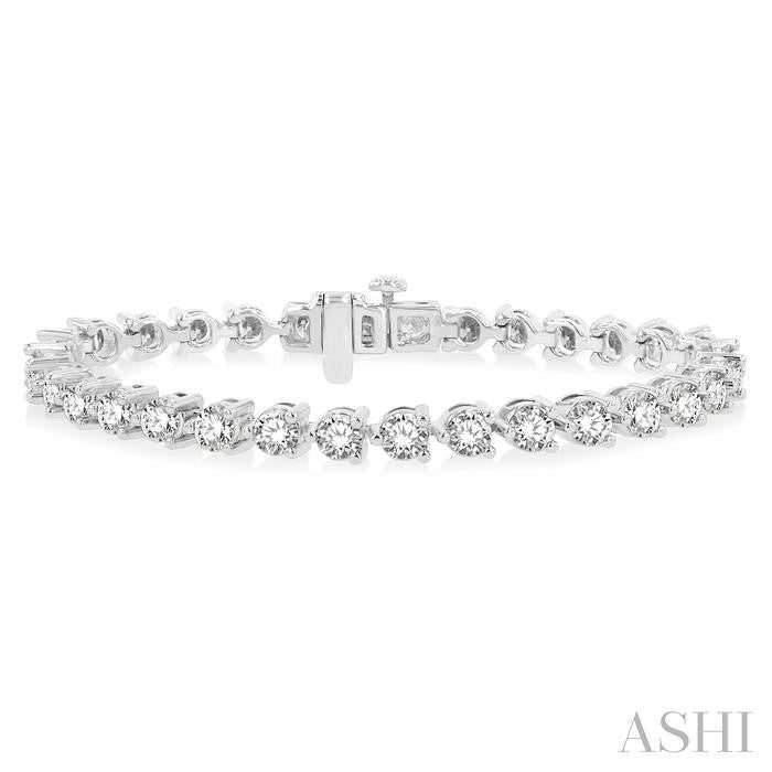 ASHI Diamond Tennis Bracelet 70728PPFHWG