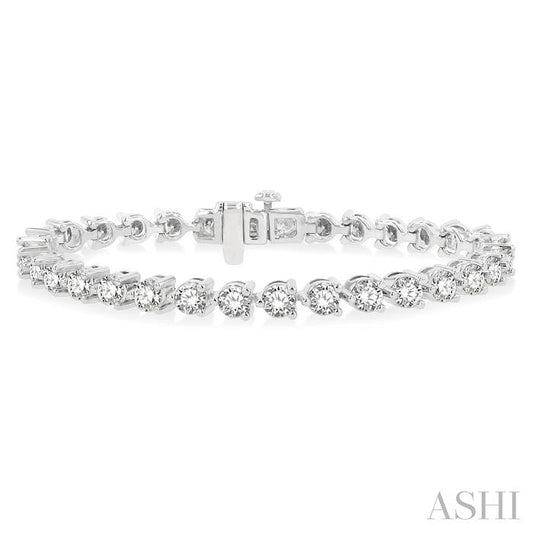 ASHI Diamond Tennis Bracelet 70728PPFHWG