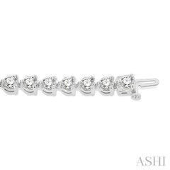 ASHI Diamond Tennis Bracelet 70729PPFHWG