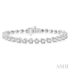 ASHI Diamond Tennis Bracelet 70729PPFHWG
