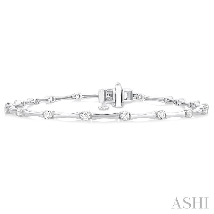 ASHI Diamond Fashion Bamboo Bracelet 70741PPFGWG