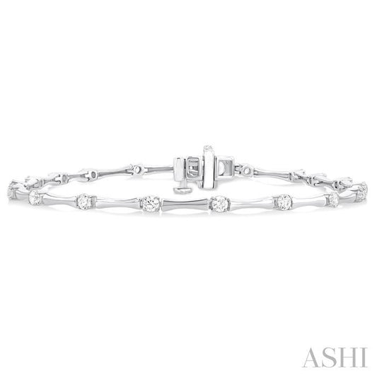 ASHI Diamond Fashion Bamboo Bracelet 70741PPFGWG