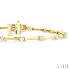 ASHI Diamond Fashion Bamboo Bracelet 70741PPFGYG