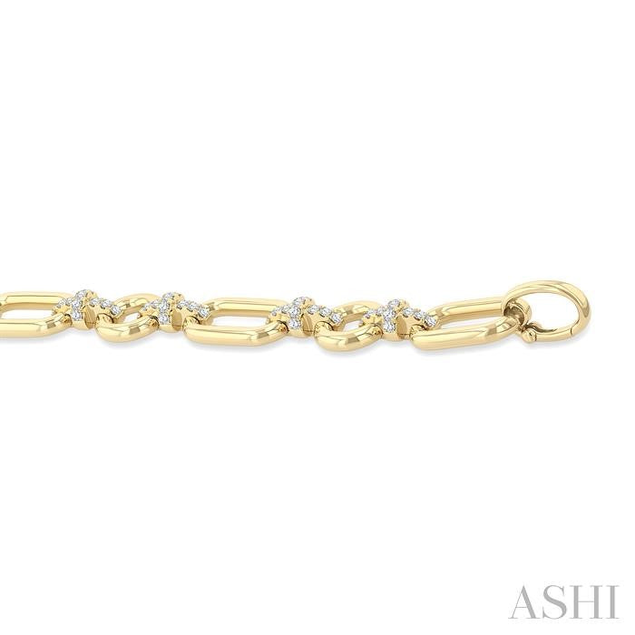 ASHI Bold Link Diamond Fashion Bracelet 70792PPFGYG