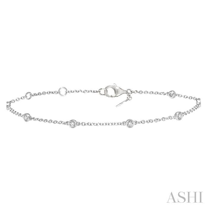 ASHI Diamond Station Chain Bracelet 707CQPPFGWG