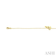 ASHI Bumble Bee Petite Diamond Fashion Chain Bracelet 707E0PPTSYG