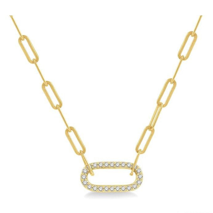 Parkplace Jewelers Paper Clip Diamond Fashion Pendant 998GQPPFHNKYG