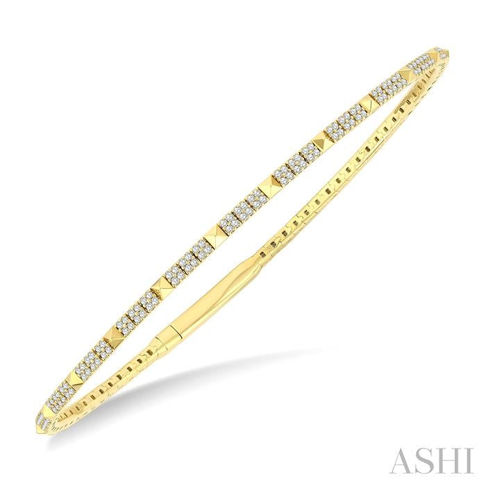 ASHI Diamond Pave Flex Bangle 709W3PPFGYG
