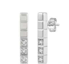 Parkplace Jewelers Vertical Bar Diamond Earrings 901F9PPTGERWG