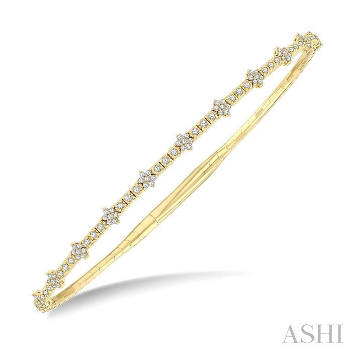 ASHI Fullway Diamond Starburst Flex Bangle 710W5PPFGYG