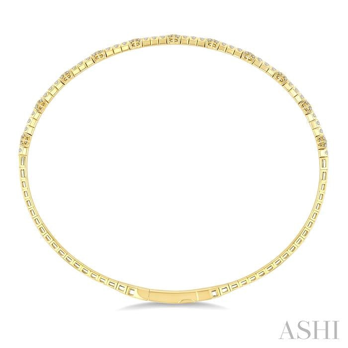 ASHI Fullway Diamond Starburst Flex Bangle 710W5PPFGYG