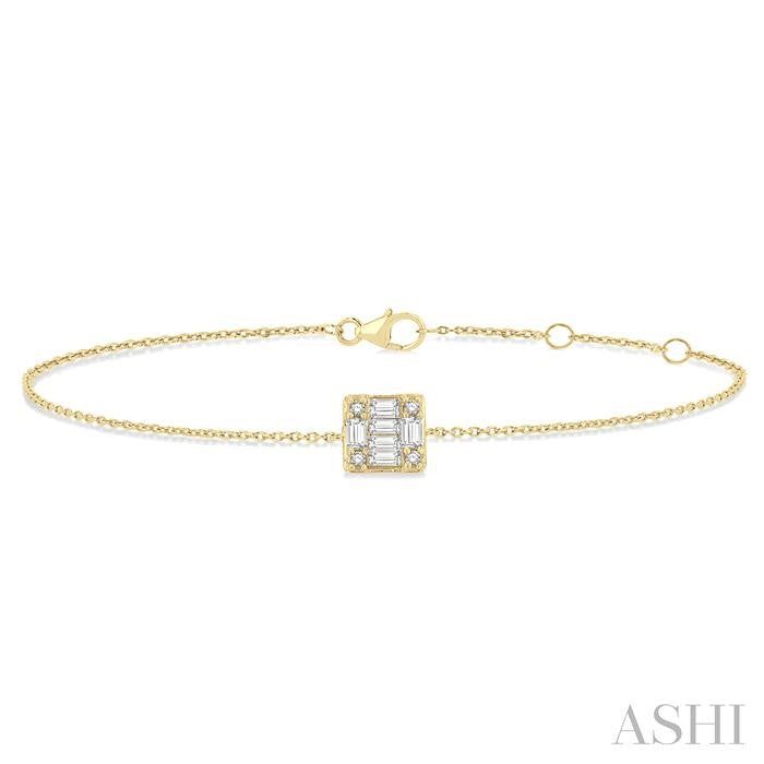 ASHI Fusion Petite Diamond Fashion Chain Bracelet 711E0PPTGYG