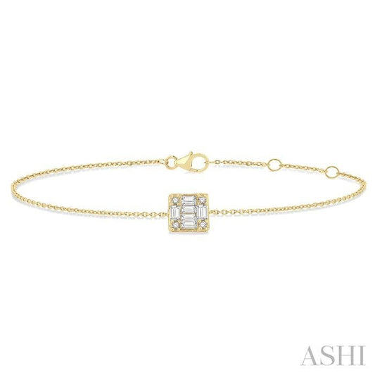 ASHI Fusion Petite Diamond Fashion Chain Bracelet 711E0PPTGYG