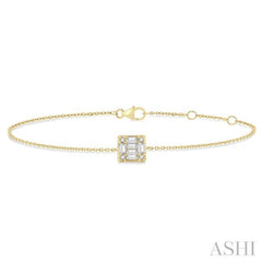 ASHI Fusion Petite Diamond Fashion Chain Bracelet 711E0PPTGYG