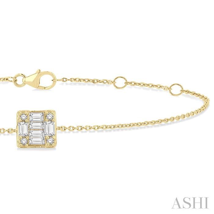 ASHI Fusion Petite Diamond Fashion Chain Bracelet 711E0PPTGYG