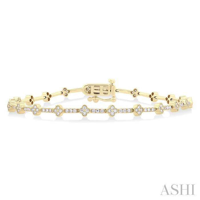 ASHI Clover Diamond Bracelet 71241PPFGYG