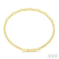 ASHI Bead Clover Diamond Fashion Bangle 71258PPTGYG