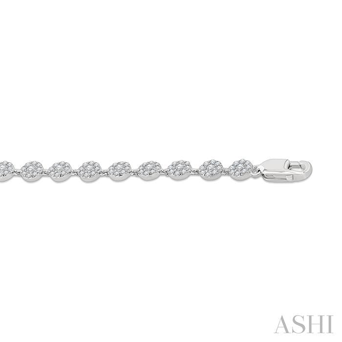 ASHI Cluster Diamond Fashion Bracelet 71271PPFGWG-1.30