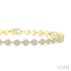 ASHI Cluster Diamond Fashion Bracelet 71271PPFGYG-1.30