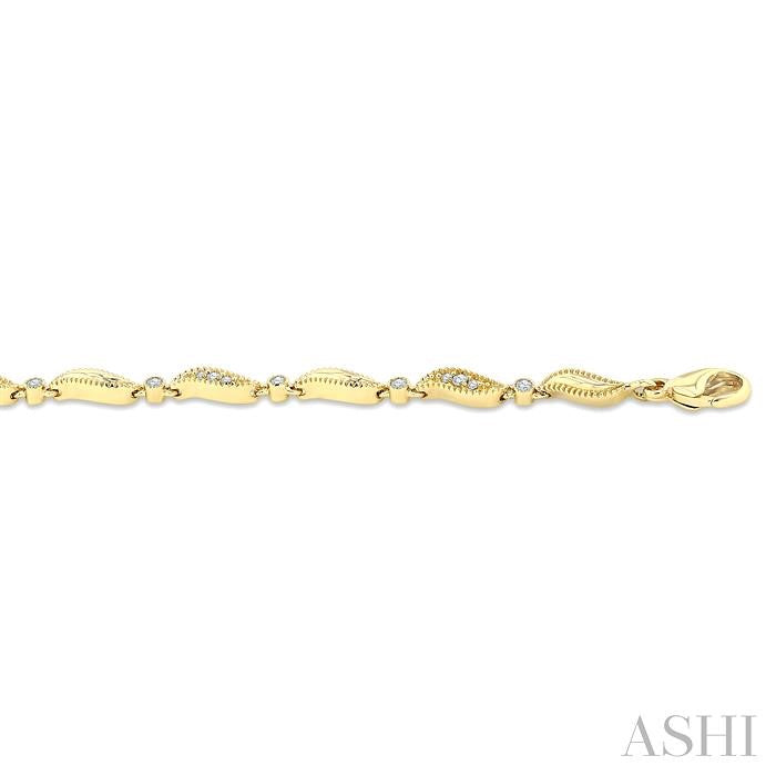 ASHI Wave Diamond Fashion Bracelet 7129QPPTSYG