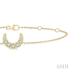 ASHI Moon Petite Diamond Fashion Chain Bracelet 712E0PPTSYG