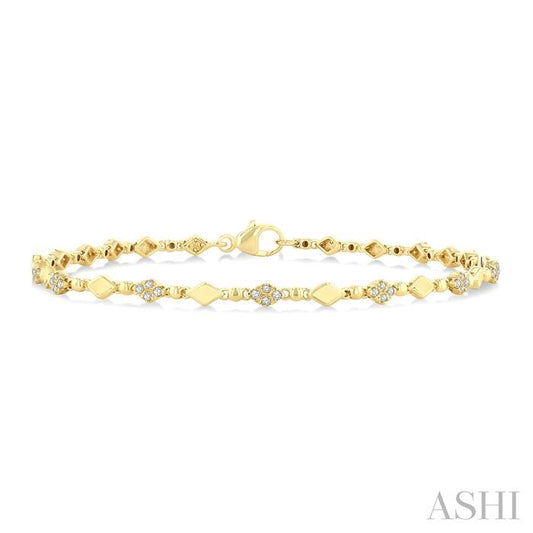 ASHI Art Deco Diamond Fashion Bracelet 7132QPPTSYG