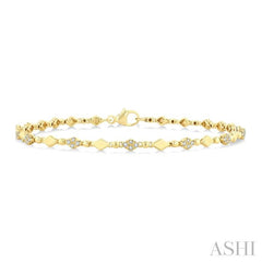 ASHI Art Deco Diamond Fashion Bracelet 7132QPPTSYG