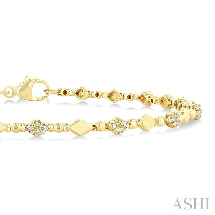 ASHI Art Deco Diamond Fashion Bracelet 7132QPPTSYG