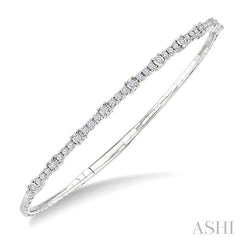 ASHI Illusion Diamond Flex Bangle 713W2PPFGWG
