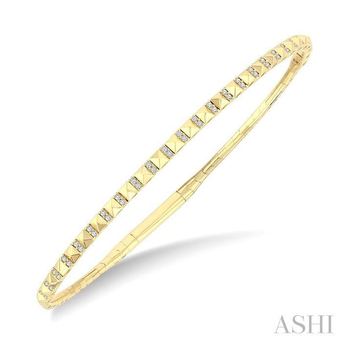 ASHI Pyramid Diamond Flex Bangle 714W7PPFGYG