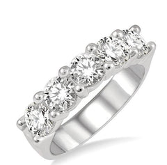 Parkplace Jewelers Round Shape 5 Stone Diamond Wedding Band 33340PPFGWG-2.00