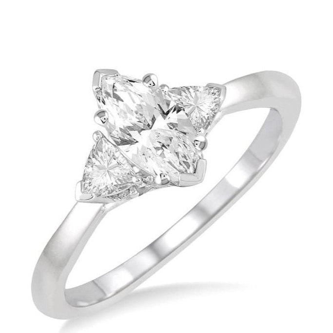 Parkplace Jewelers Marquise Shape Semi-Mount Diamond Engagement Ring 252L8PPFHWG-SM-MQ