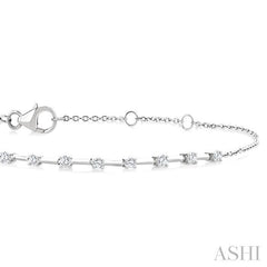ASHI Floating Diamond Fashion Chain Bracelet 720AQPPTGWG