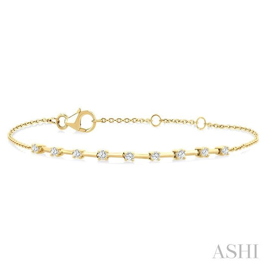 ASHI Floating Diamond Fashion Chain Bracelet 720AQPPTGYG