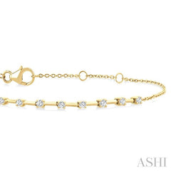 ASHI Floating Diamond Fashion Chain Bracelet 720AQPPTGYG