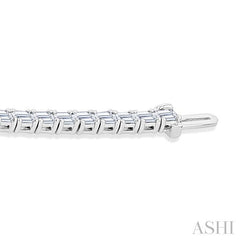 ASHI Emerald Shape East-West Diamond Tennis Bracelet 72176PPFHWG-OC