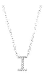 Parkplace Jewelers Block 'I' Initial Diamond Pendant 912F9PPFSPDWG-I