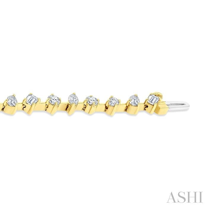 ASHI Mixed Shape Diamond Fashion Bracelet 72253PPFHYG-3.55