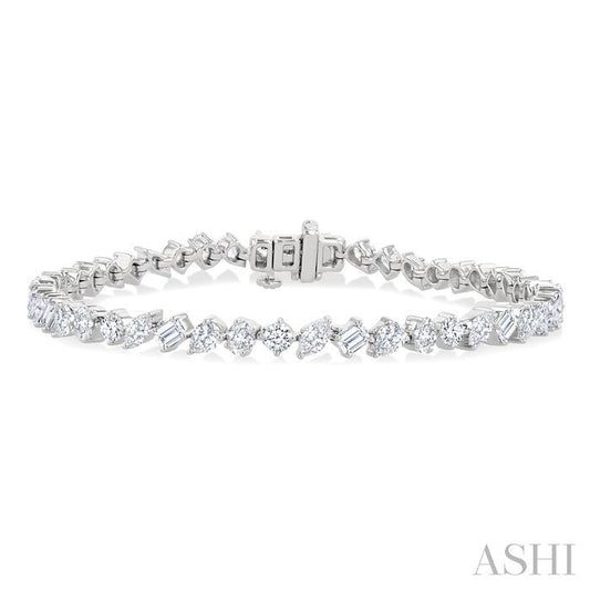 ASHI Mixed Shape Diamond Bracelet 72275PPFHWG-5.70