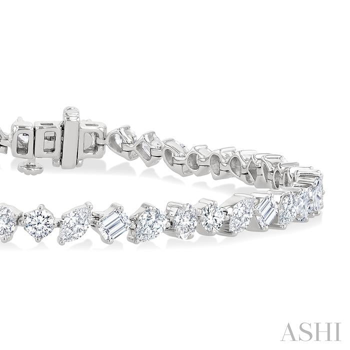 ASHI Mixed Shape Diamond Bracelet 72275PPFHWG-5.70