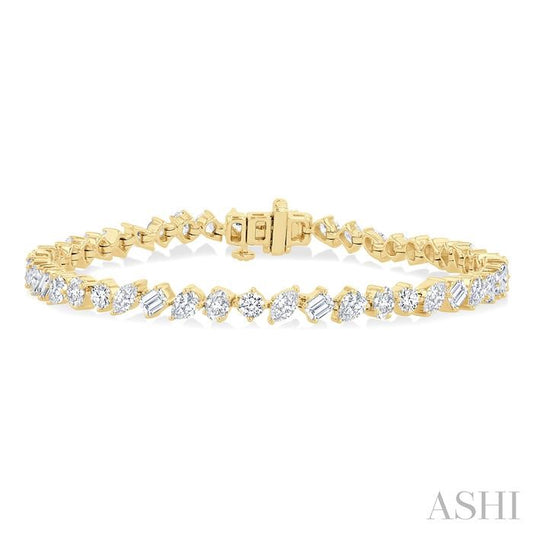 ASHI Mixed Shape Diamond Bracelet 72275PPFHYG-5.70