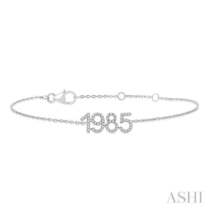 ASHI Date '1985' Diamond Chain Bracelet 723F0PPTSWG