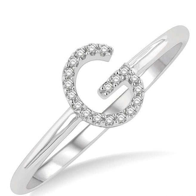 Parkplace Jewelers Block 'G' Initial Diamond Ring 365D9PPTSWG-G