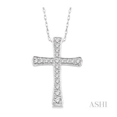 ASHI Cross Diamond Pendant 95648PPFVPDWG