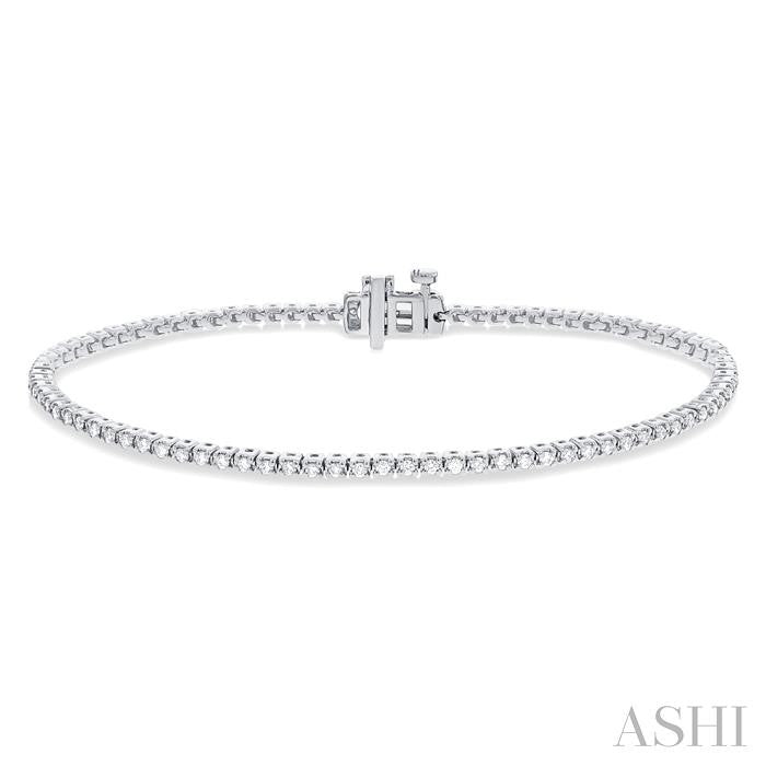 ASHI Diamond Tennis Bracelet 73371PPFHWG