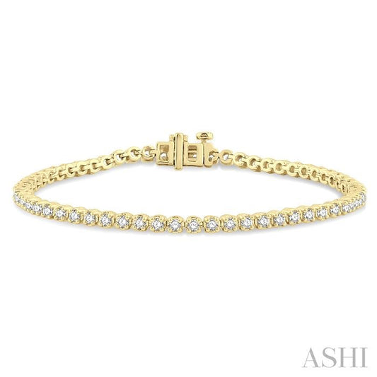 ASHI Diamond Tennis Bracelet 73372PPFGYG