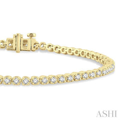 ASHI Diamond Tennis Bracelet 73372PPFGYG