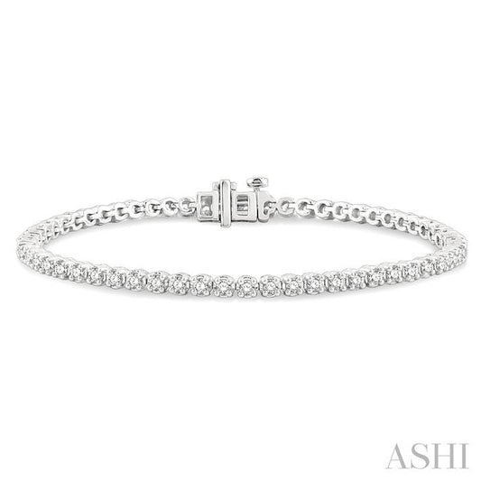 ASHI Diamond Tennis Bracelet 73372PPFHWG