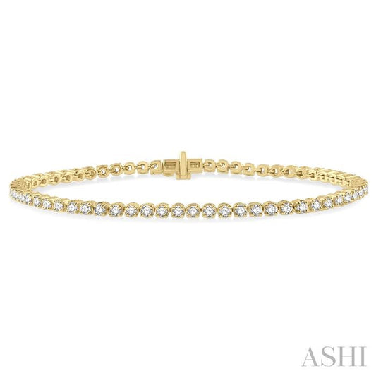 ASHI Diamond Tennis Bracelet 73373PPFGYG